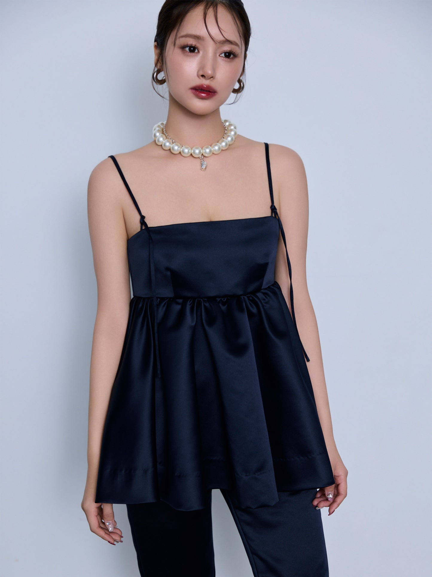 constructive matt satin camisole