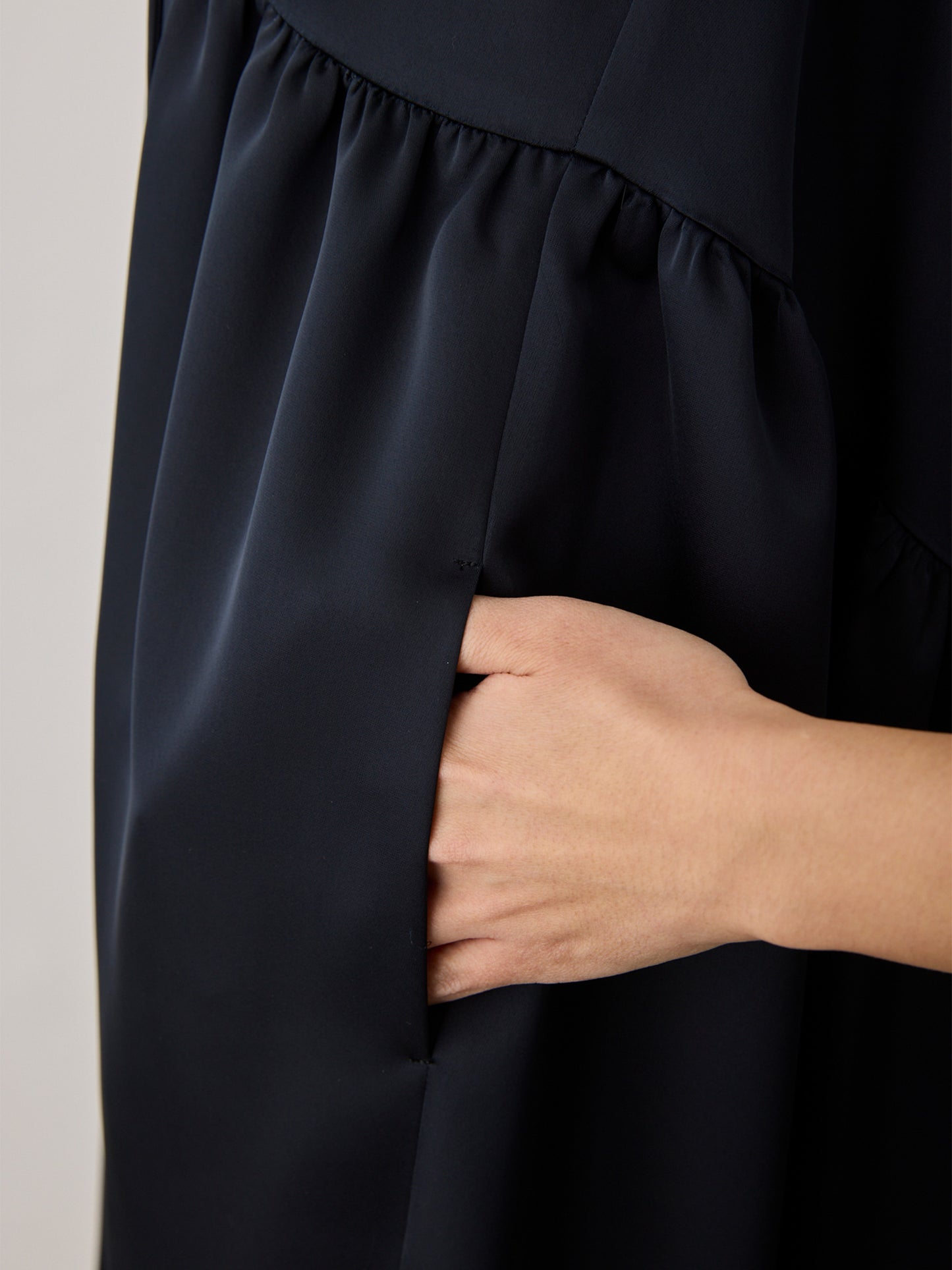【予約】cross ribbon gather dress
