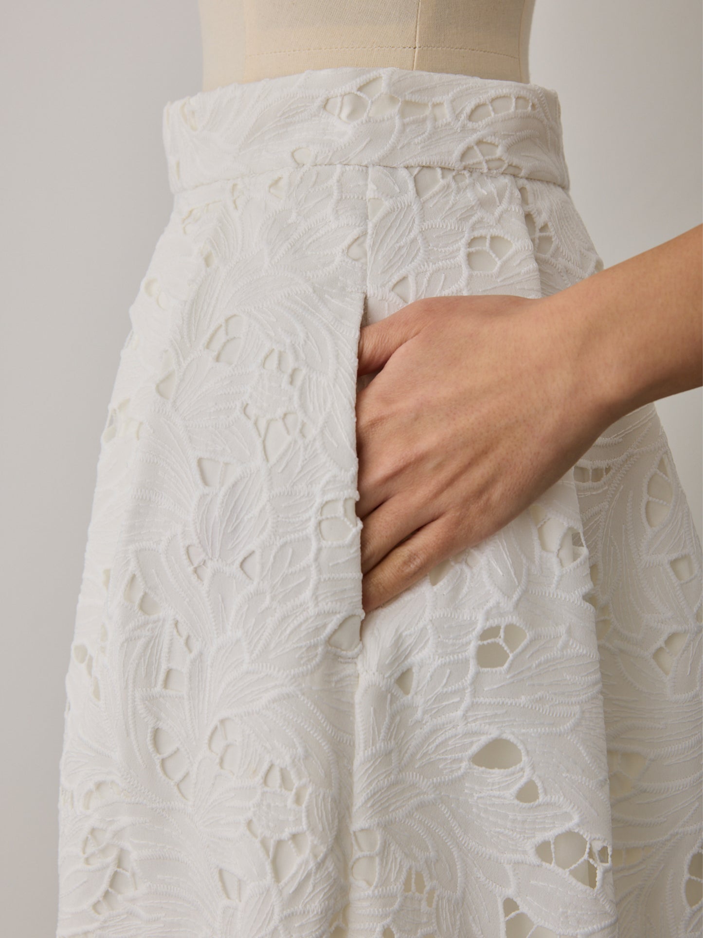 layered lace cocoon skirt