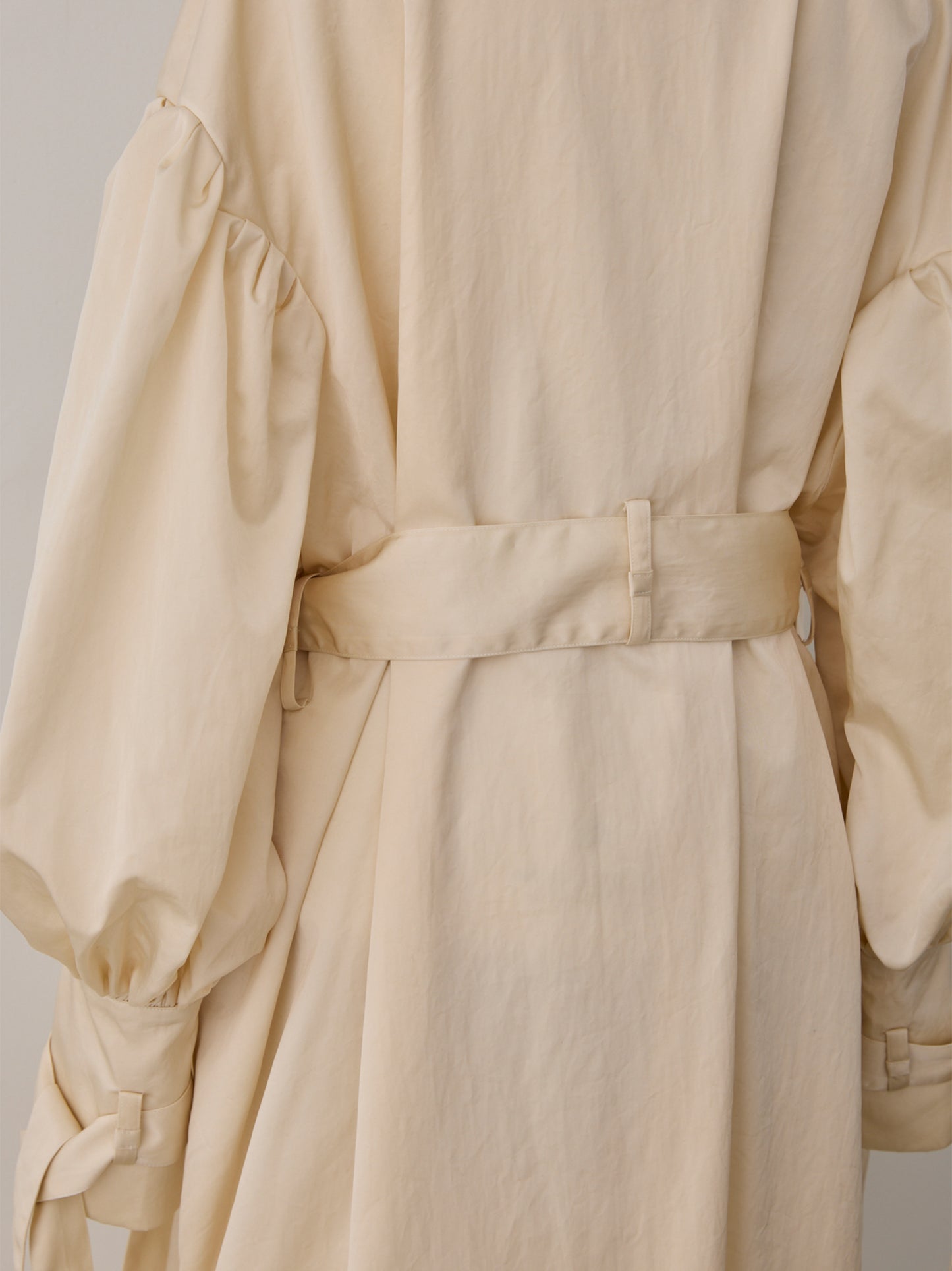 flower sleeve over coat