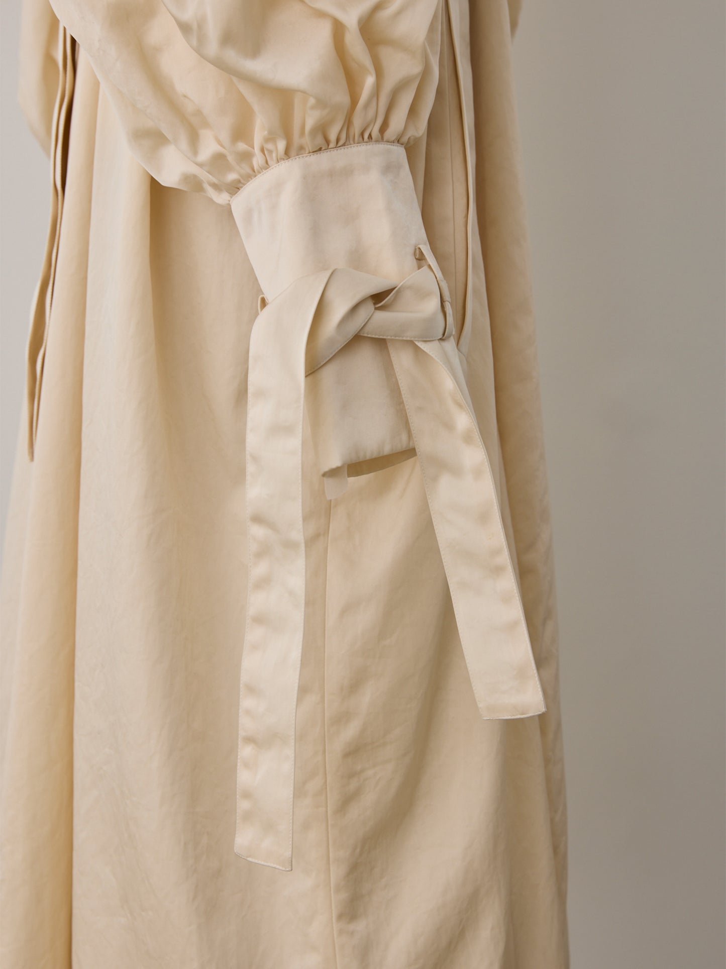 flower sleeve over coat