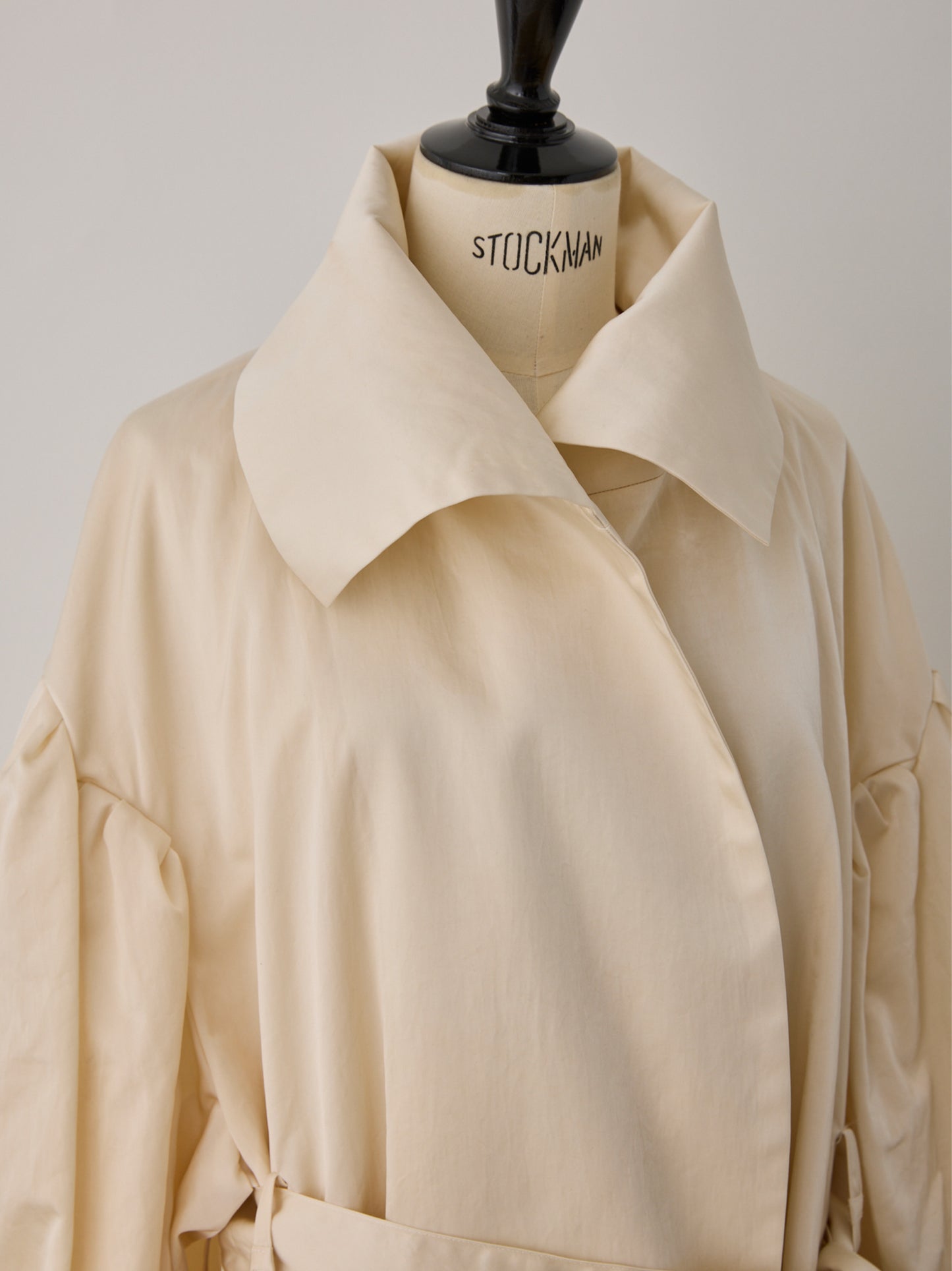 flower sleeve over coat