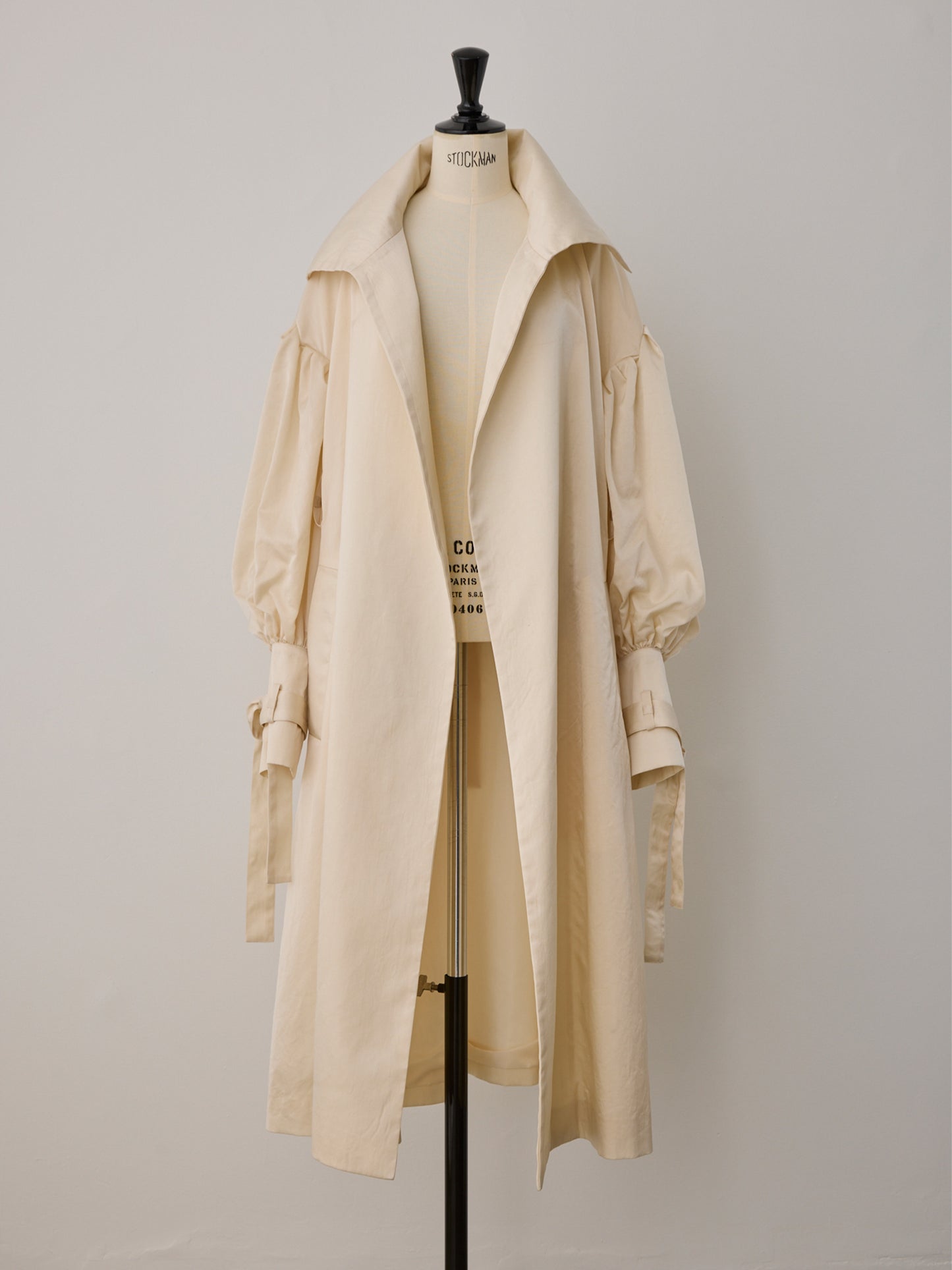 flower sleeve over coat