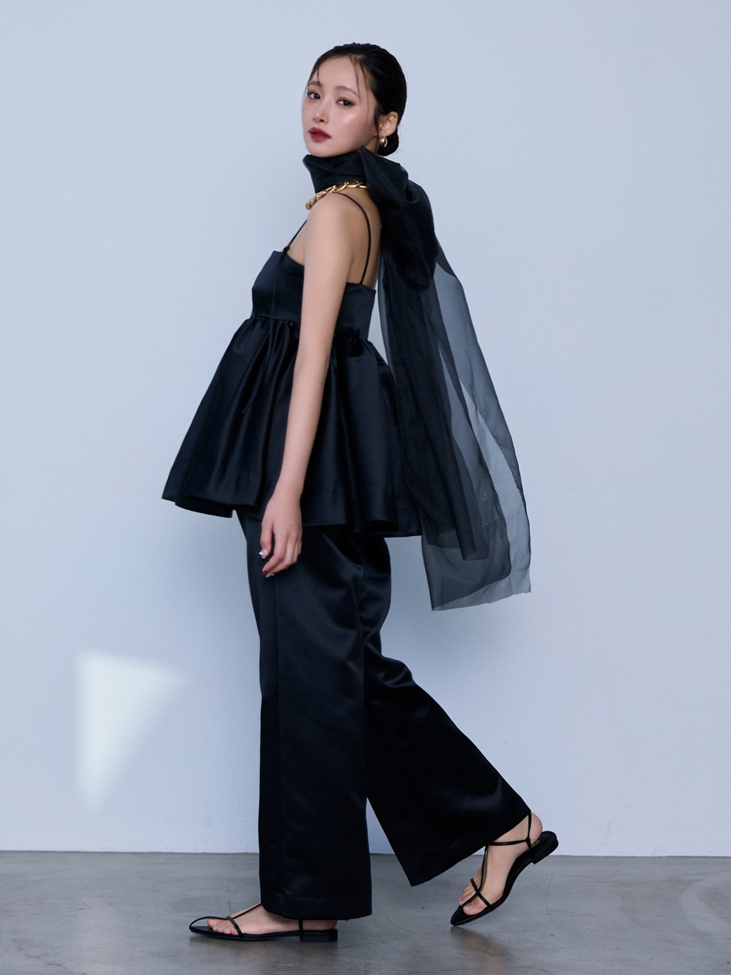 constructive matt satin camisole
