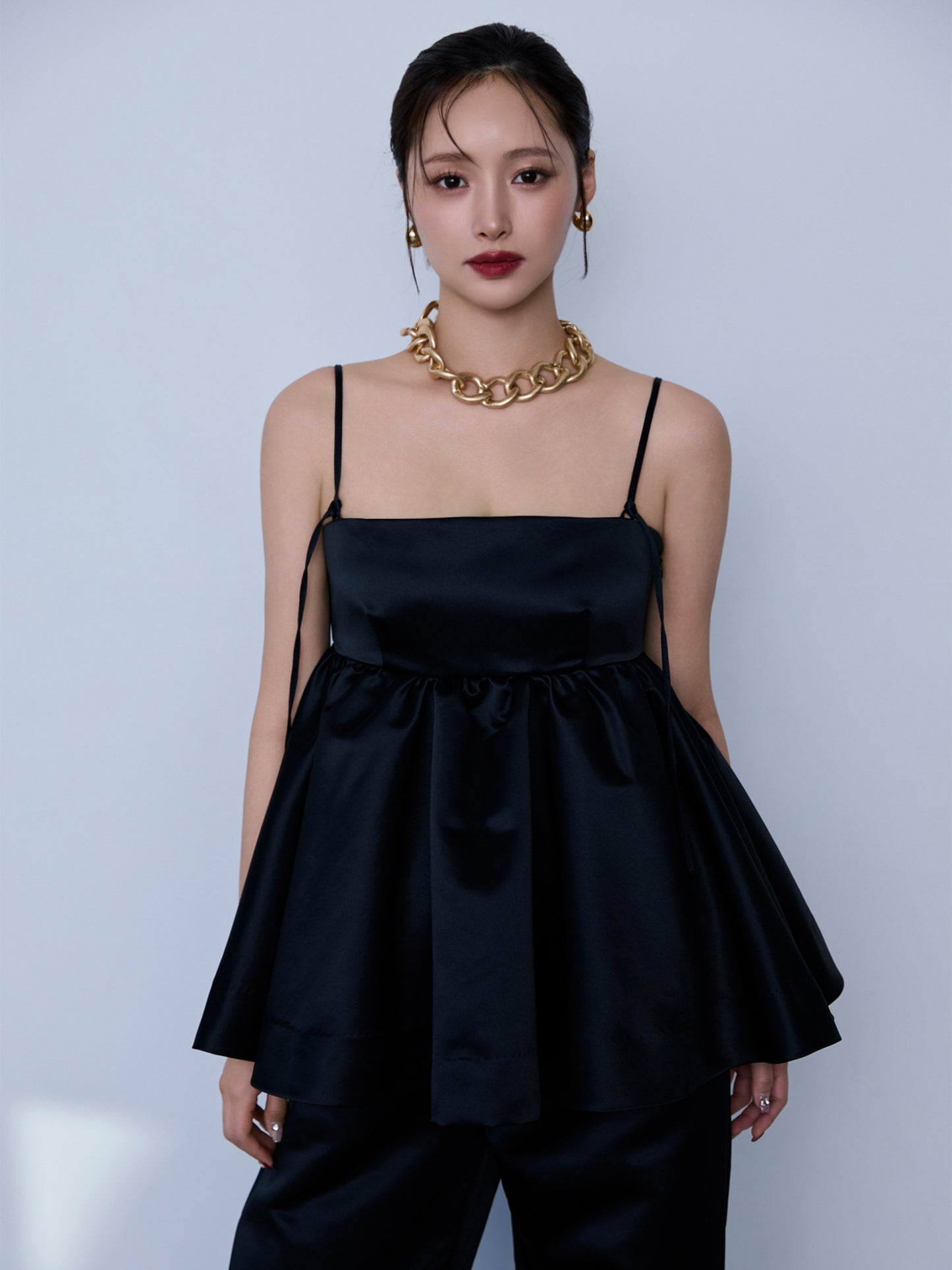 constructive matt satin camisole