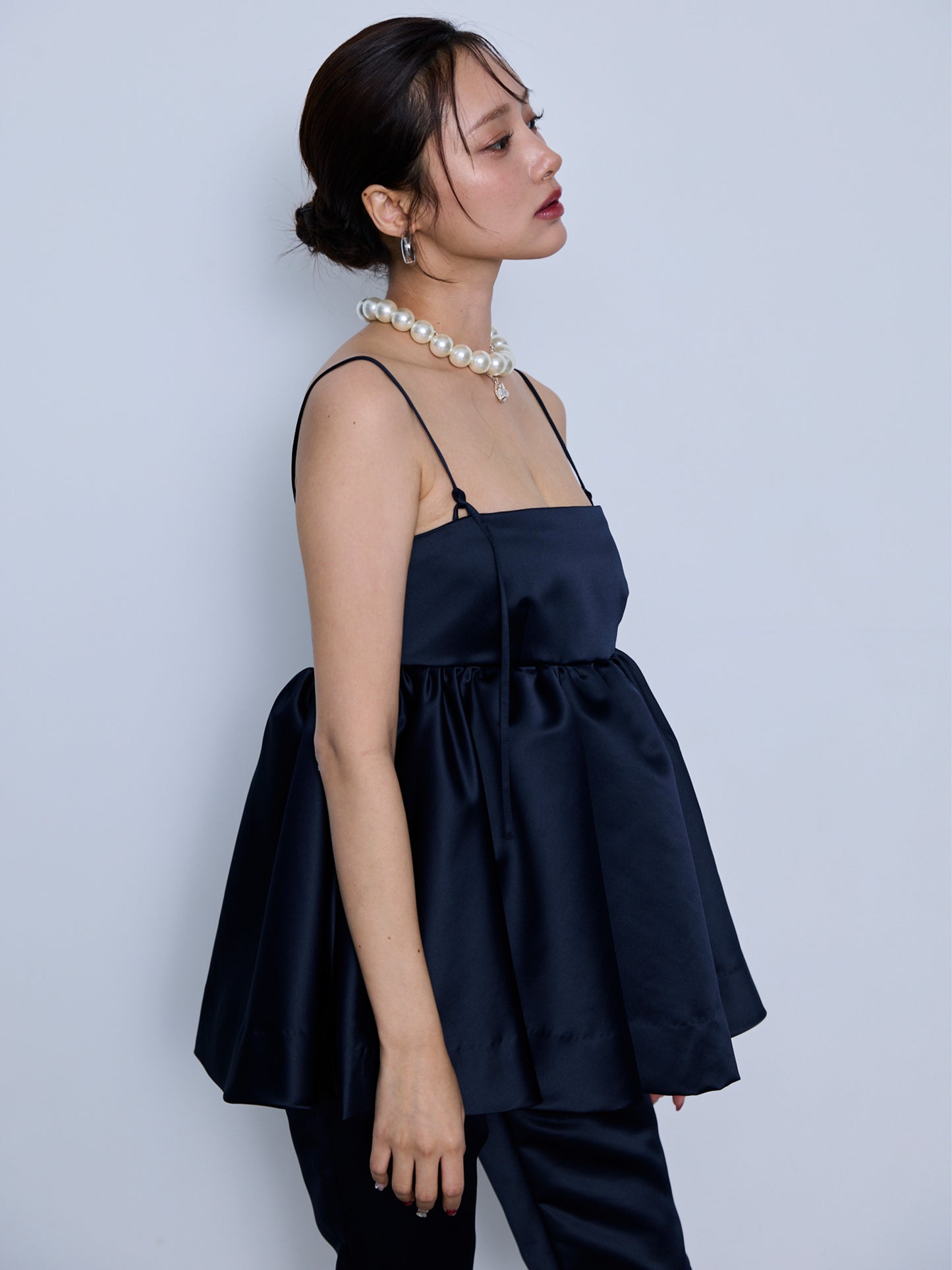constructive matt satin camisole