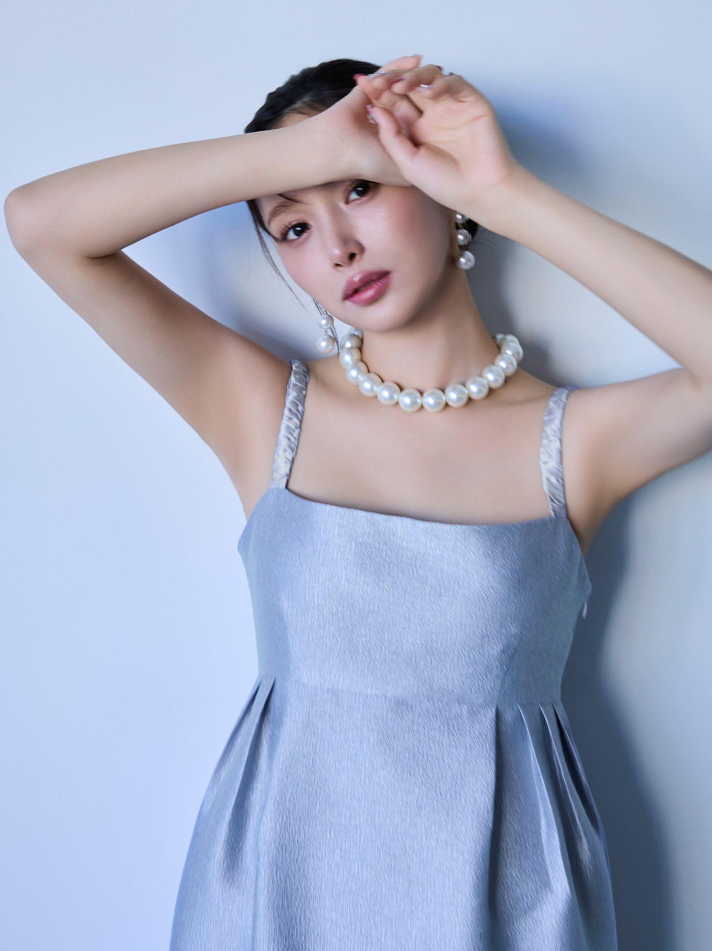 shimmer pencil line dress