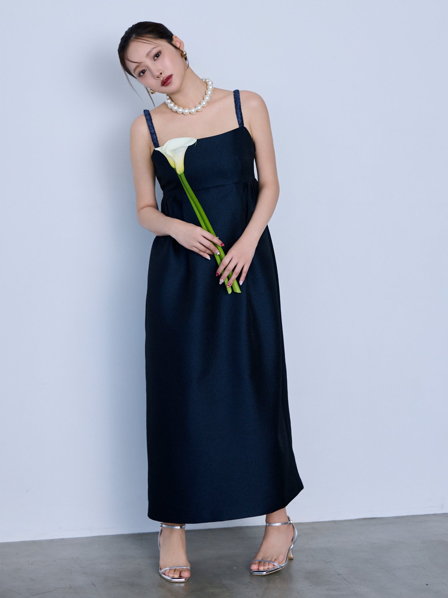 shimmer pencil line dress
