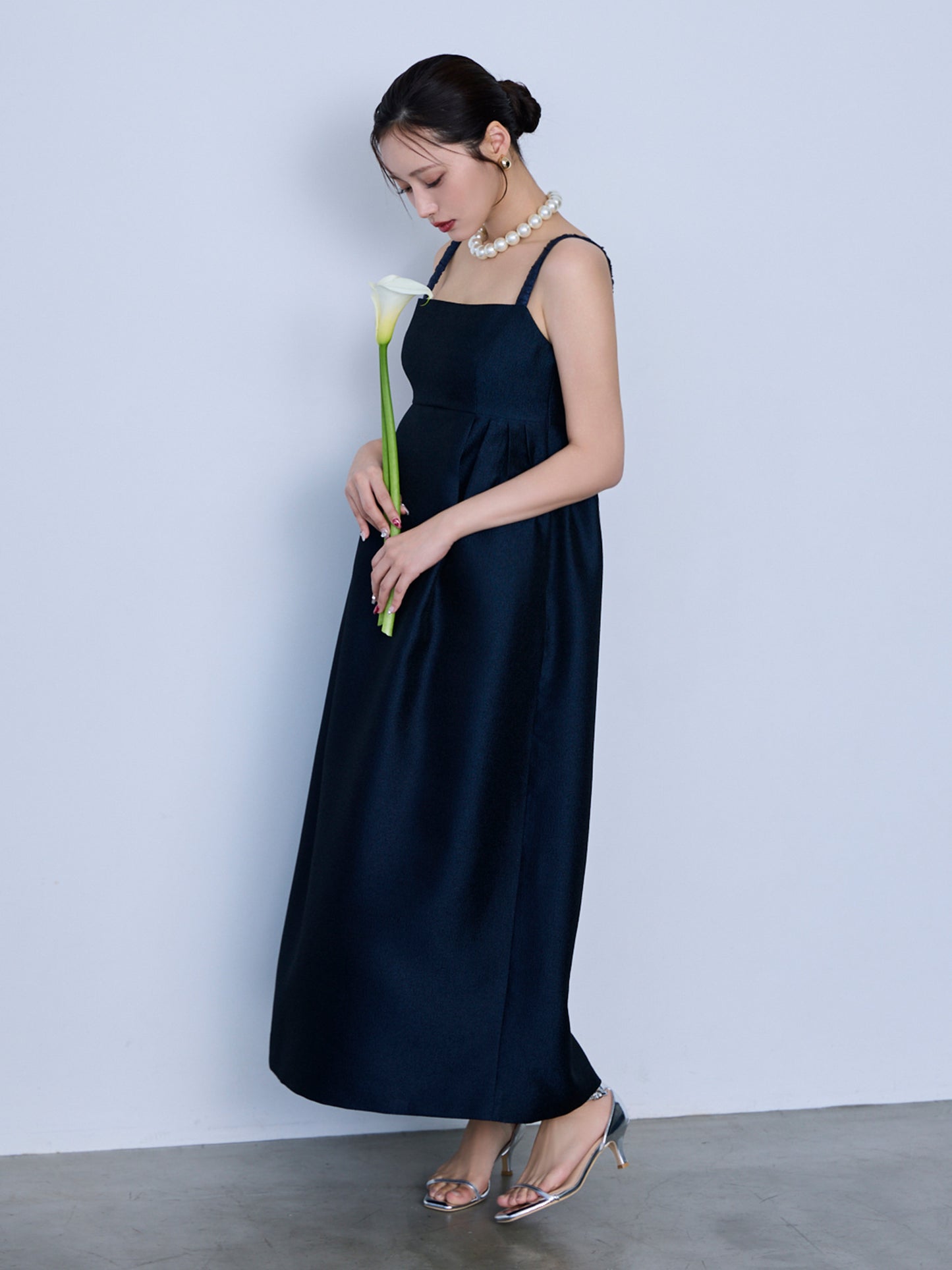 shimmer pencil line dress