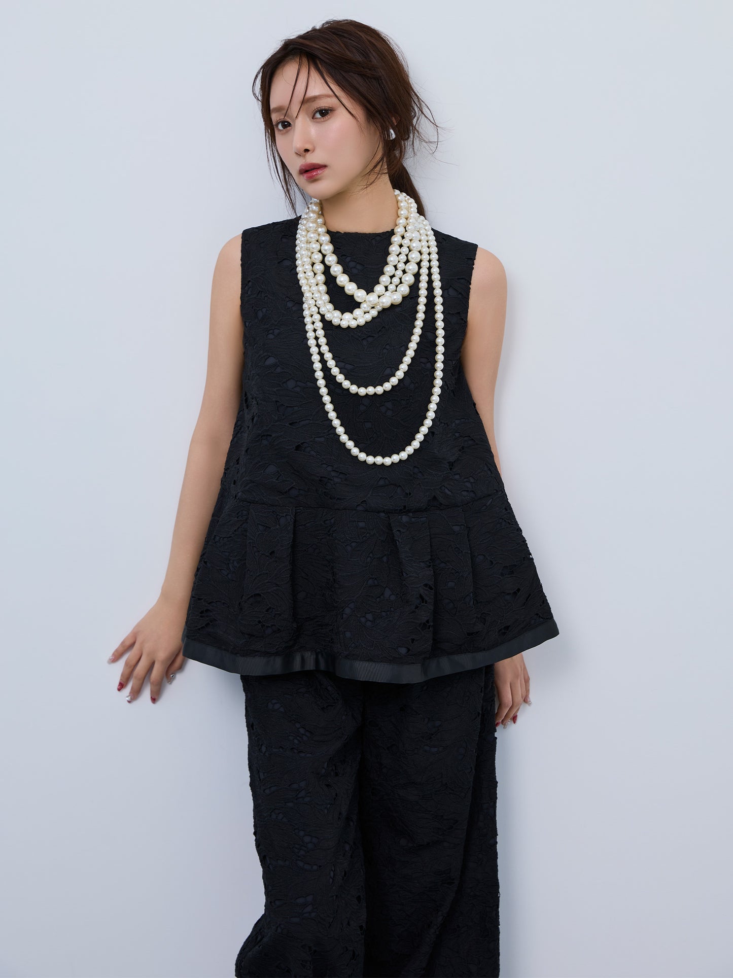 layered lace cocoon skirt