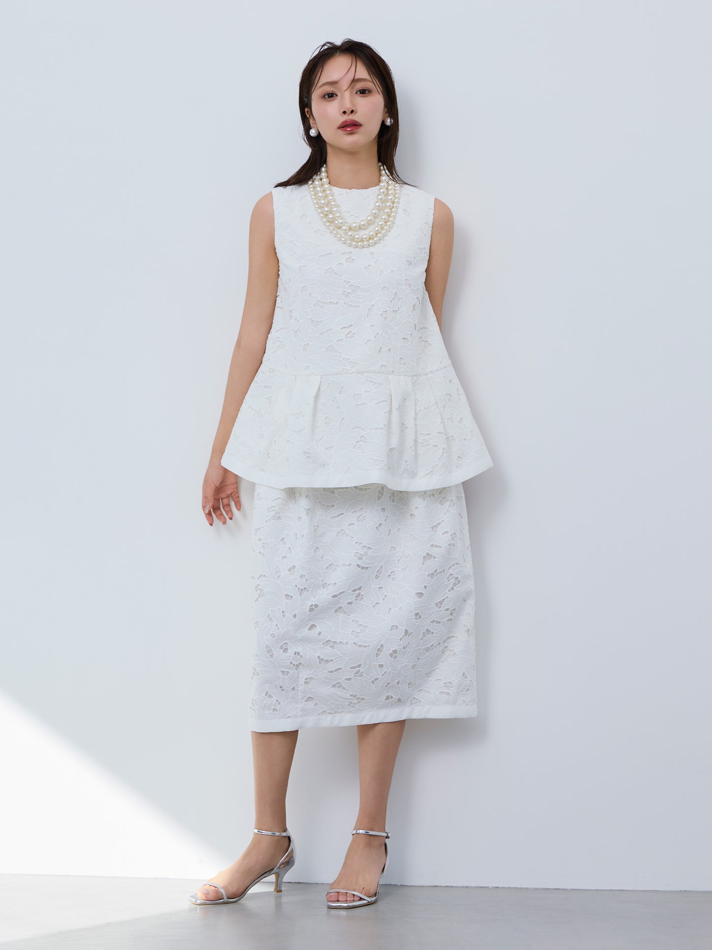 layered lace cocoon skirt