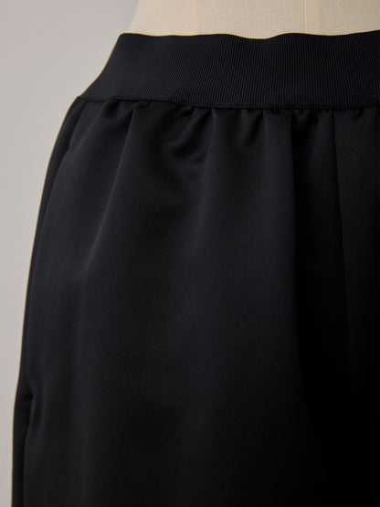 constructive matt satin straight long pants
