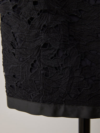 layered lace cocoon skirt