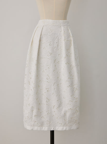 layered lace cocoon skirt