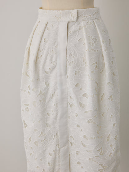 layered lace cocoon skirt