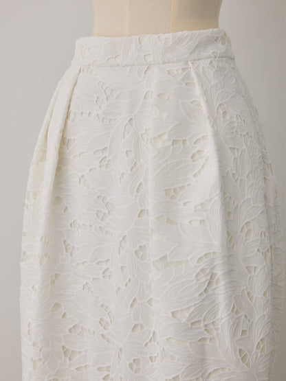 layered lace cocoon skirt