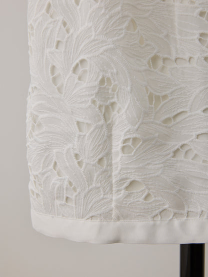 layered lace cocoon skirt