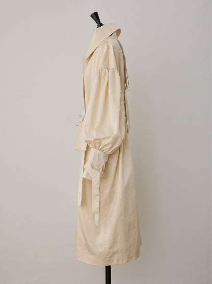 flower sleeve over coat