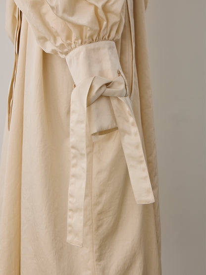 flower sleeve over coat