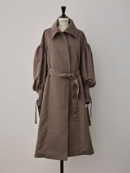 flower sleeve over coat