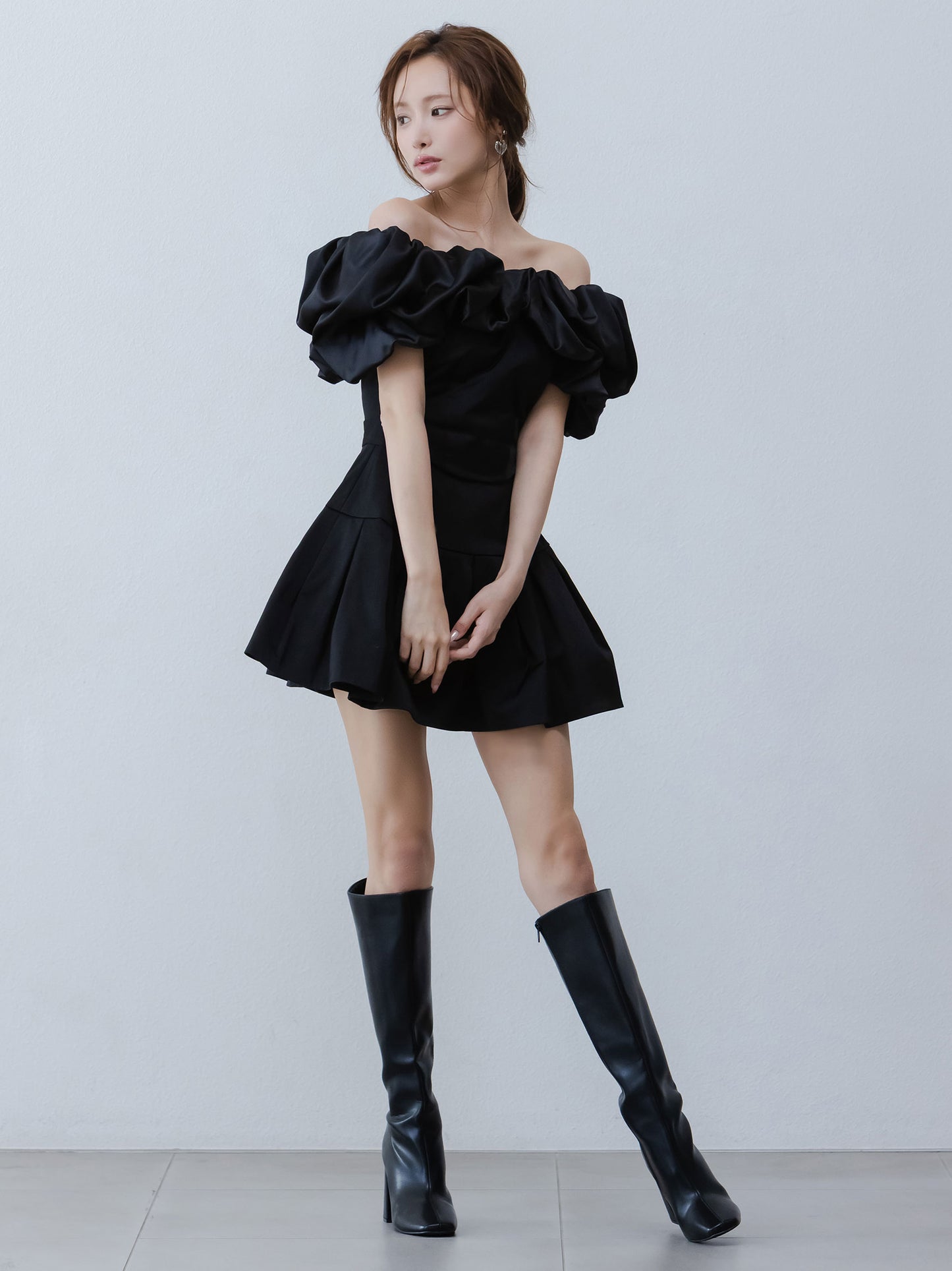 Petal Ruffle Dimension Dress