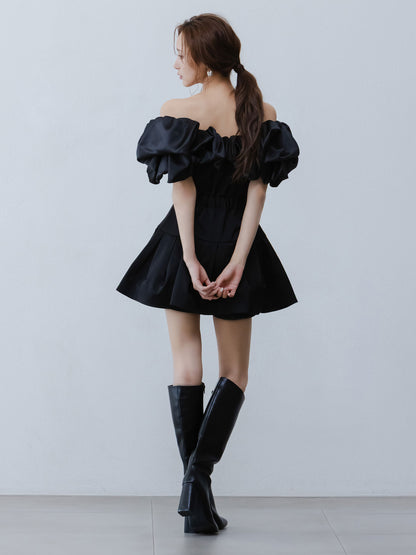 Petal Ruffle Dimension Dress
