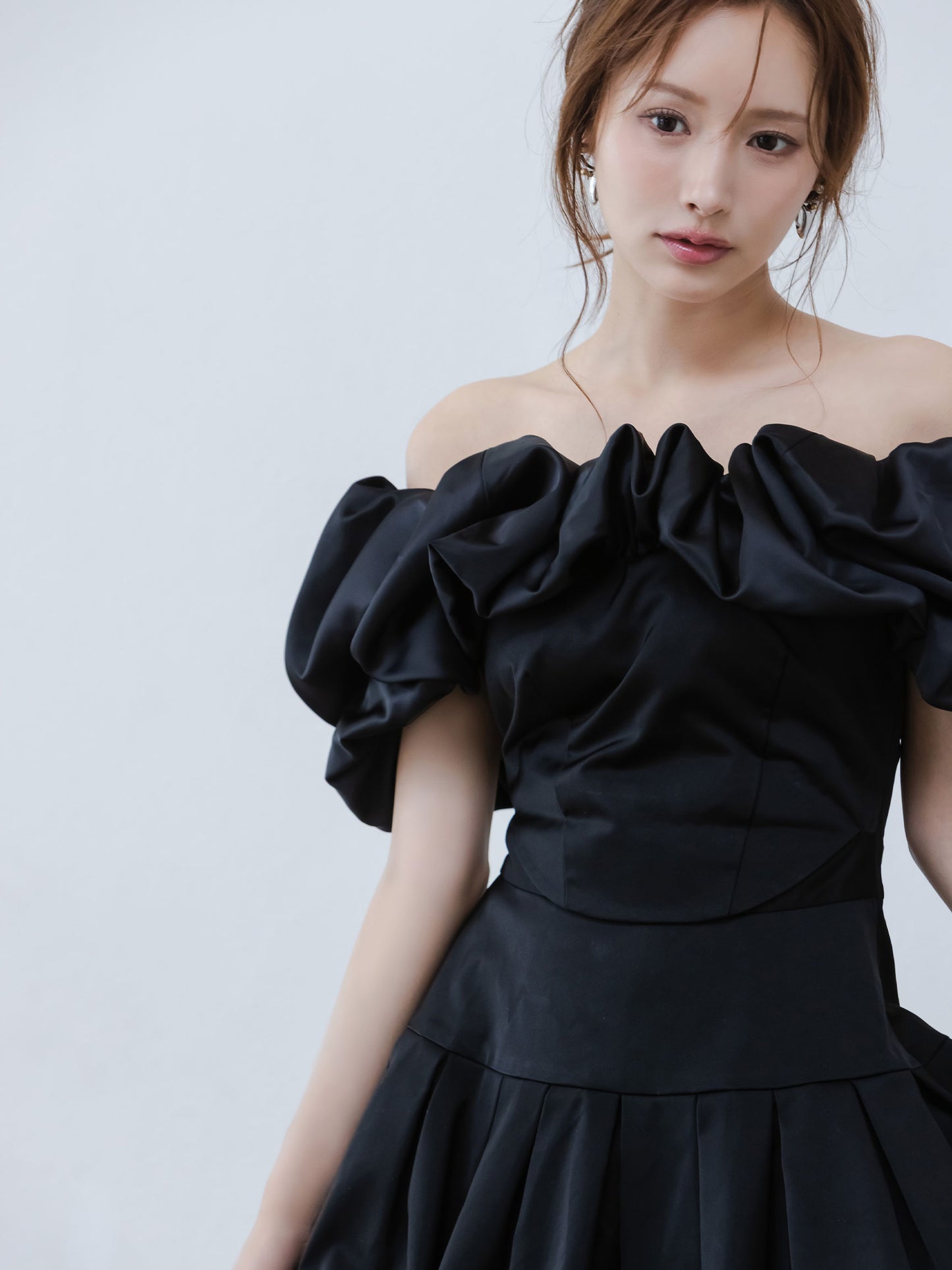 Petal Ruffle Dimension Dress