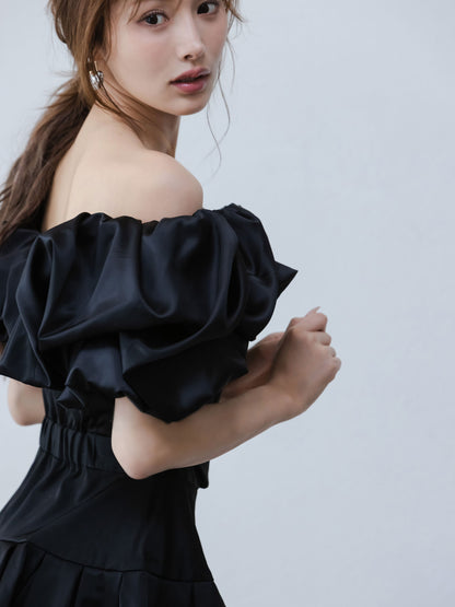 Petal Ruffle Dimension Dress