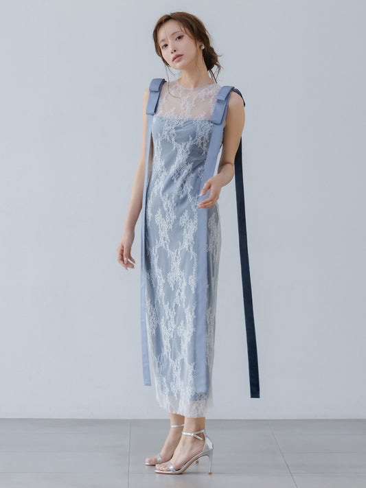 Serenade Ribbon Lace Dress