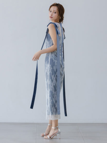 Serenade Ribbon Lace Dress