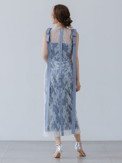 Serenade Ribbon Lace Dress