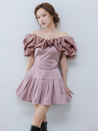 Petal Ruffle Dimension Dress