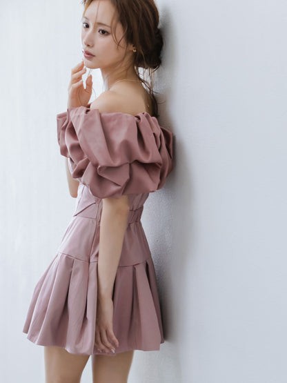 Petal Ruffle Dimension Dress