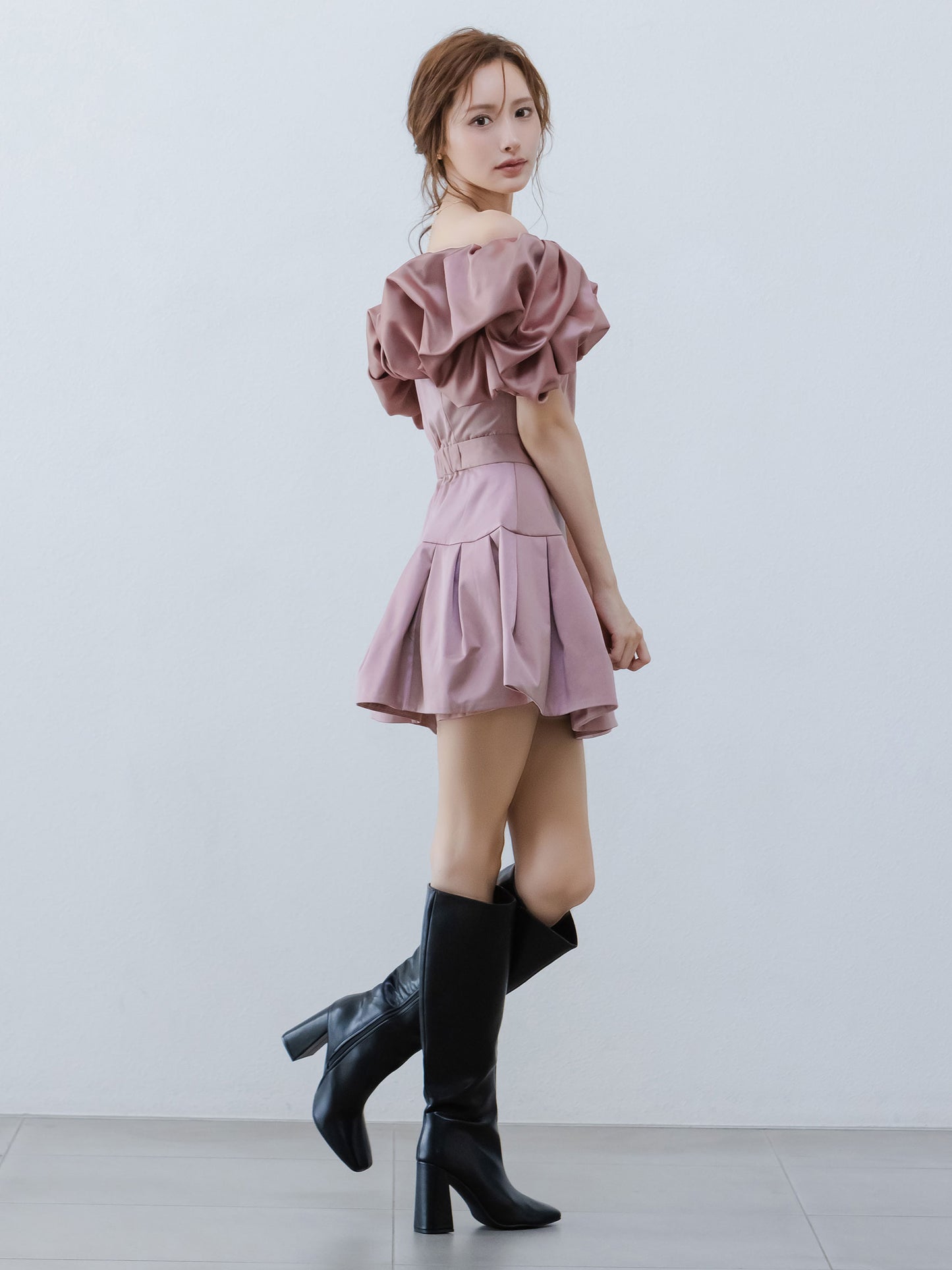 Petal Ruffle Dimension Dress