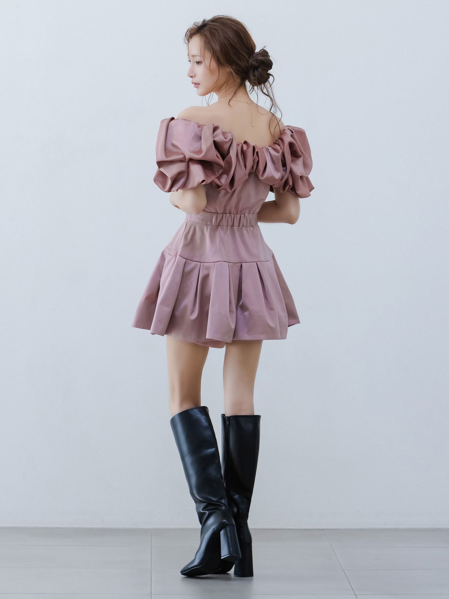 Petal Ruffle Dimension Dress