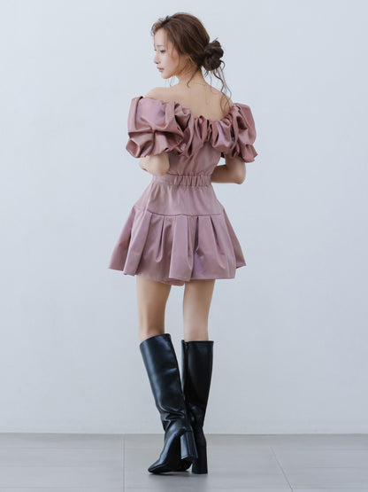 Petal Ruffle Dimension Dress