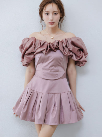 Petal Ruffle Dimension Dress