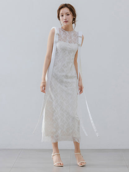Serenade Ribbon Lace Dress