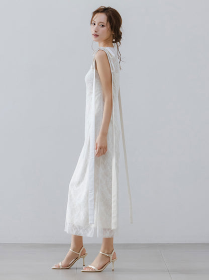 Serenade Ribbon Lace Dress