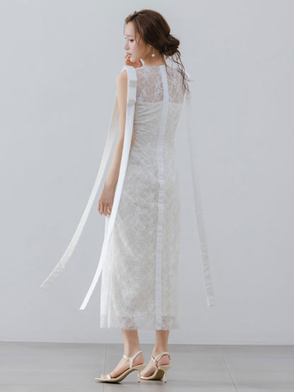 Serenade Ribbon Lace Dress