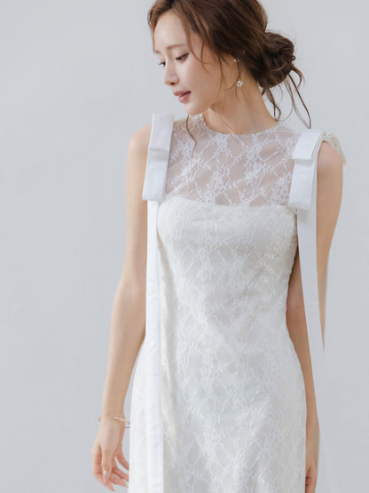 Serenade Ribbon Lace Dress