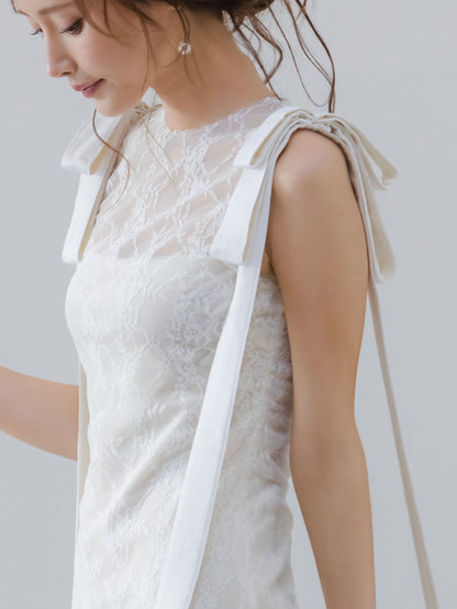 Serenade Ribbon Lace Dress