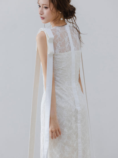 Serenade Ribbon Lace Dress