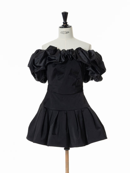 Petal Ruffle Dimension Dress