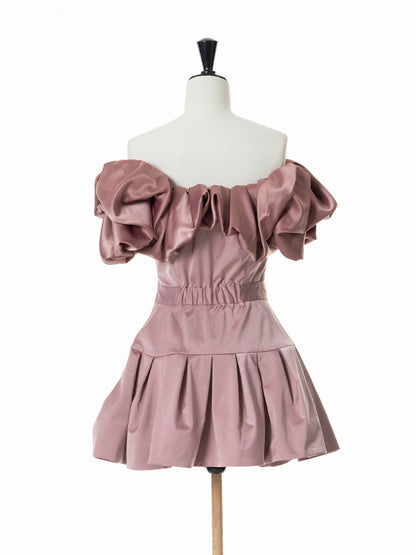 Petal Ruffle Dimension Dress