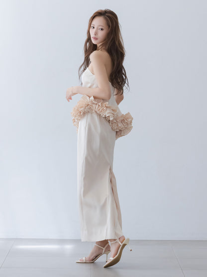 Petal Cascade Bare Dress