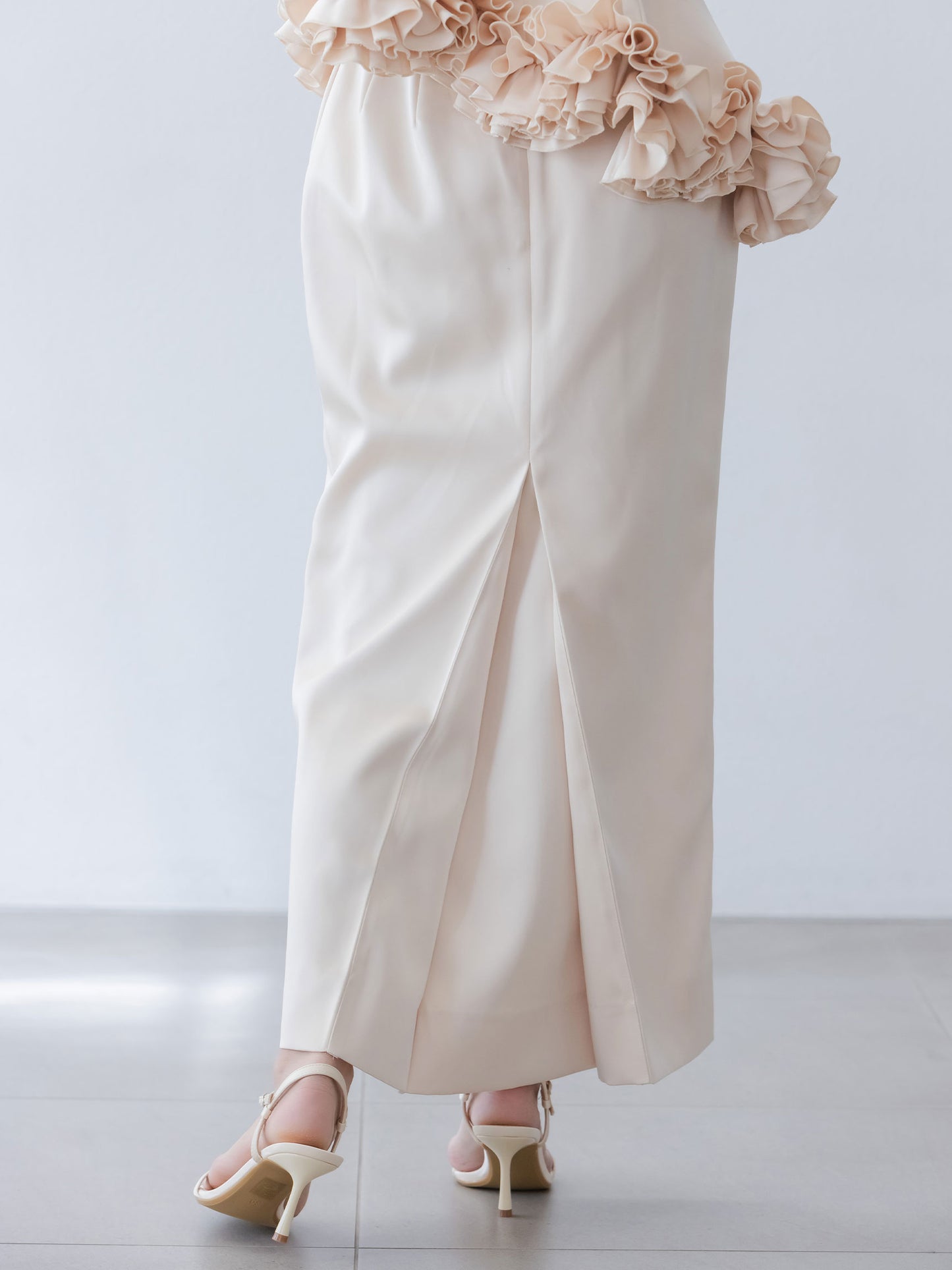 Petal Cascade Bare Dress