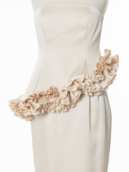 Petal Cascade Bare Dress