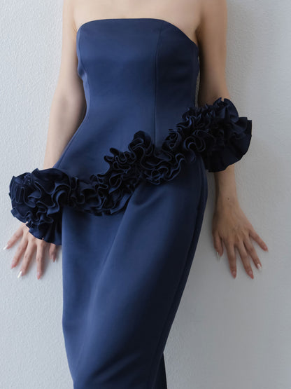 Petal Cascade Bare Dress