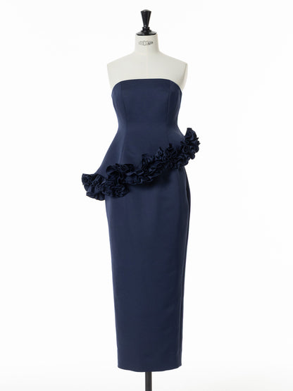 Petal Cascade Bare Dress